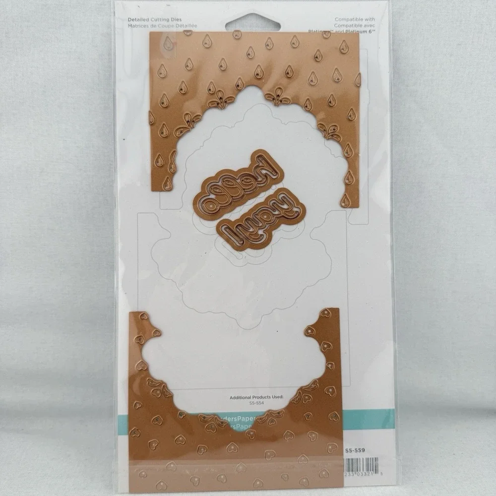 Spellbinders Etched Dies Raining Hearts S5-559 by Vicky Papaioannou‎ Hello Yay